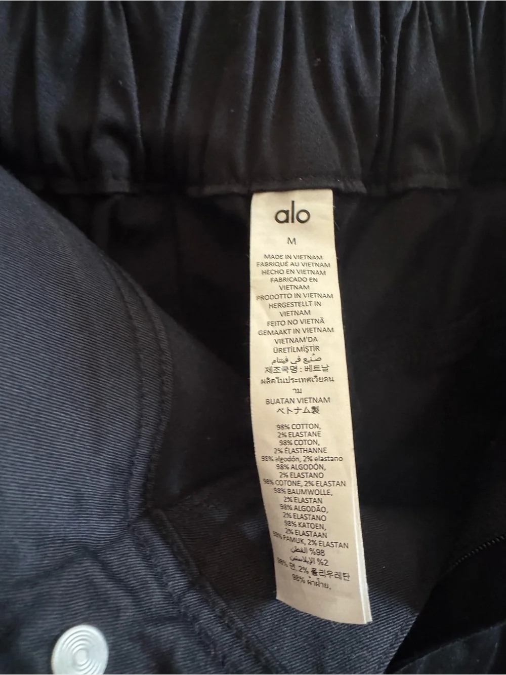 ALO Yoga Black Wide Leg Pants